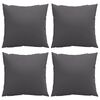 vidaXL Coussins de canap&eacute; lot de 4 anthracite 60x60 cm tissu