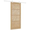vidaXL Porte coulissante 93 x 211 cm Bois d'ing&eacute;nierie