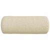 vidaXL Coussins d'accent 2 pcs Crème Ø 15 x 40 cm tissu