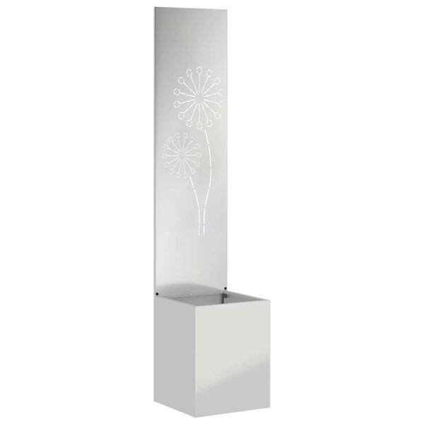 vidaXL Écran de confidentialité de jardin Fretwork Argent 32 x 140 cm