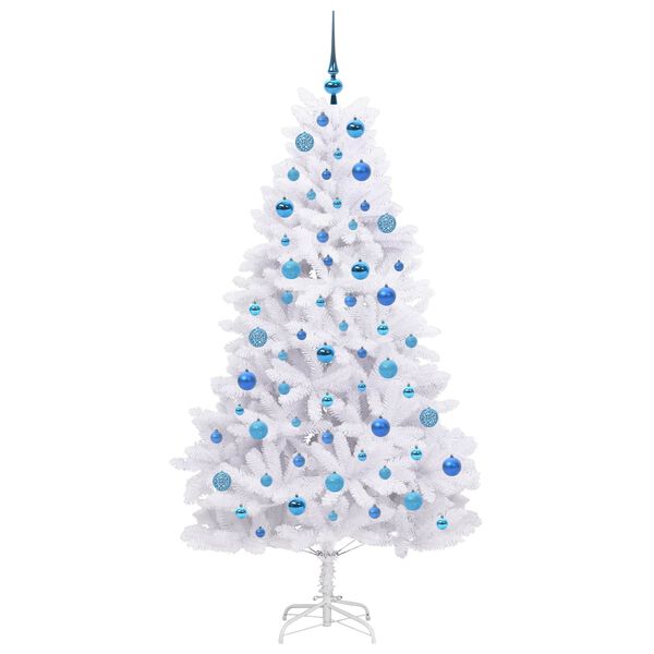 vidaXL Sapin de No&euml;l Artificiel &agrave; Branches Articul&eacute;es Blanc 180 cm