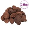vidaXL Roches volcaniques 25 kg rouge 5-8 cm