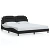 vidaXL Cadre de lit Viana sans matelas noir 180x200 cm similicuir