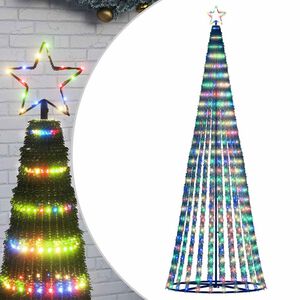 vidaXL Sapin de No&euml;l &agrave; LED 475 LED color&eacute;es 247 cm