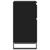 vidaXL Buffets 2 pcs noir 40x35x70 cm bois d’ingénierie