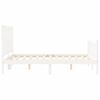 vidaXL Cadre de lit sans matelas blanc 140x200 cm bois de pin massif
