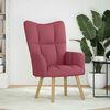 vidaXL Chaise de relaxation Rouge bordeaux Tissu