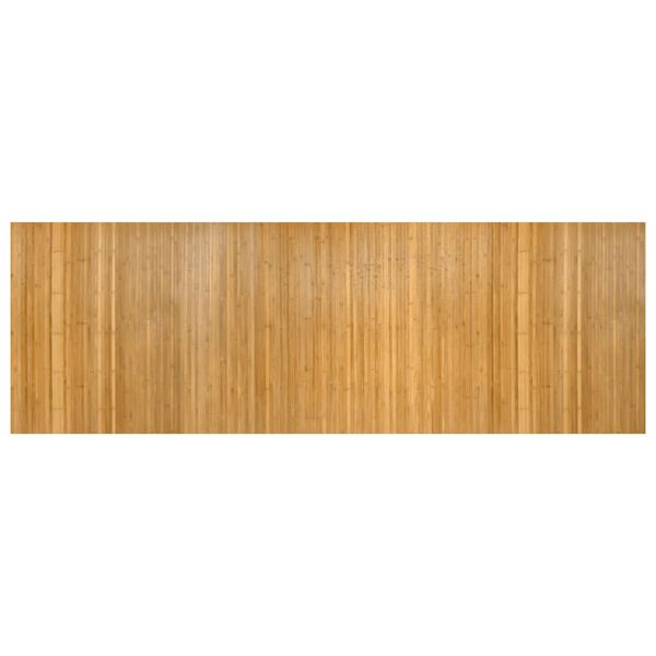 vidaXL Tapis rectangulaire naturel 100x300 cm bambou