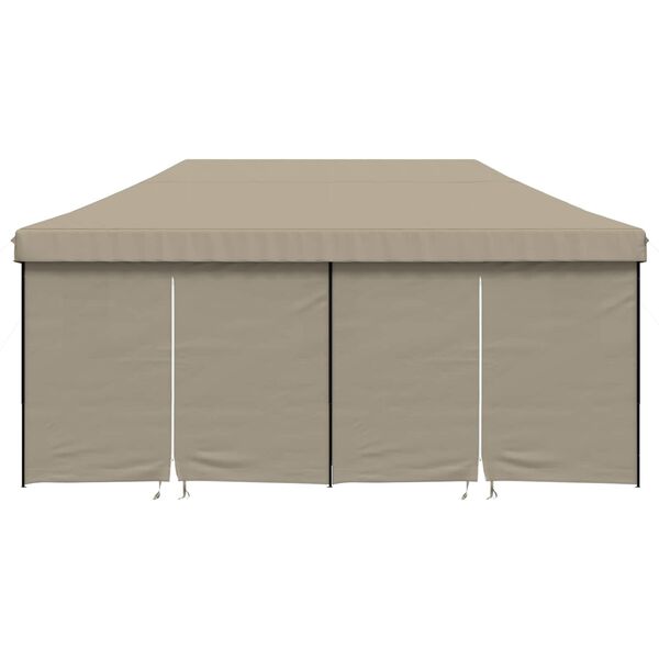 vidaXL Tente de f&ecirc;te Taupe 292 x 580 x 315 cm Tissu Oxford