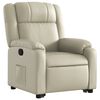 vidaXL Fauteuil inclinable Crème Similicuir