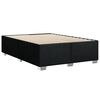 vidaXL Sommier &agrave; lattes de lit avec matelas Noir 140x190 cm Tissu