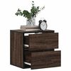 vidaXL Tables de chevet murales 2 pcs ch&ecirc;ne marron 40x31x39,5 cm