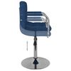 vidaXL Chaise de salle à manger Bleu Tissu