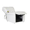 vidaXL Chaise de massage &eacute;lectrique Blanc cr&egrave;me 78 x 148 x 71 cm