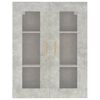vidaXL Armoire murale suspendue Gris béton 69,5x34x90 cm