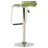 vidaXL Tabourets de bar lot de 2 vert tissu et bois courbé