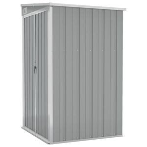 vidaXL Remise de jardin murale Gris 118x100x178 cm M&eacute;tal galvanis&eacute;