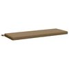 vidaXL Coussin de banc SOEST 100 % polyester Taupe 100 x 40 x 5 cm