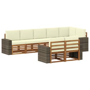 vidaXL Ensemble de canap&eacute;s d'ext&eacute;rieur 8 pc Polyester