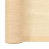 vidaXL Filet brise-vue PEHD 2 x 25 m Beige