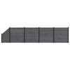 vidaXL Ensemble de Cl&ocirc;ture 5 pc 792 x 186 cm WPC et Aluminium Gris