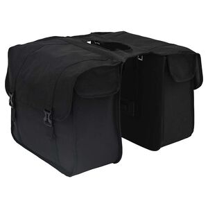 vidaXL Sac &agrave; v&eacute;lo Noir 40 x 18.5 x 35 cm Polyester