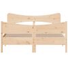 vidaXL Cadre de lit sans matelas 135x190 cm bois de pin massif
