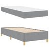 vidaXL Cadre de lit avec matelas Gris clair 80 x 200 cm tissu
