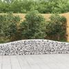 vidaXL Paniers à gabions arqués 10 pcs 400x30x40/60 cm Fer galvanisé