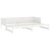 vidaXL Lit coulissant sans matelas blanc 2x(90x190) cm