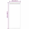 vidaXL Rideau en Voile 2 pcs Blanc 245 x 140 cm Polyester