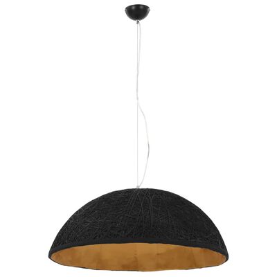 vidaXL Lampe suspendue Noir et doré Ø70 cm E27