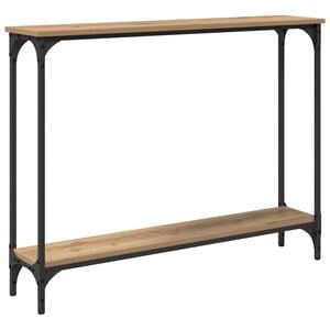 vidaXL Table console Ch&ecirc;ne artisanal 100 x 22,5 x 75 cm