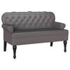 vidaXL Banc Chesterfield Gris 119,5 x 64,5 x 75 cm Cuir synth&eacute;tique