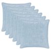 vidaXL Housse de coussin 6 pc HOUTEN Bleu clair 50 x 50 cm