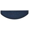 vidaXL Tapis d'escalier autocollants 5 pi&egrave;ces 65 x 21 x 4 cm Bleu marine Demi-rond Grand