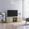 vidaXL Meuble TV Chêne sonoma 120x34x37 cm Bois d’ingénierie
