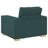 vidaXL Canap&eacute; 3 pcs Vert fonc&eacute; 220 x 80 x 84 cm Tissu en lin m&eacute;lang&eacute;