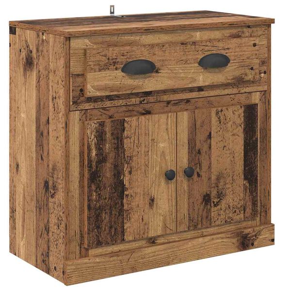 vidaXL Haut Armoire Bois Ancien 70 x 35,5 x 67,5 cm Bois d'ing&eacute;nierie