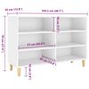 vidaXL Buffet blanc 103,5x35x70 cm bois d'ingénierie