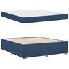 vidaXL Cadre de lit avec matelas Bleu 180 x 200 cm tissu