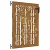 vidaXL Porte de Jardin 85 x 125 cm Noir Verrouillable