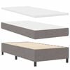 vidaXL Lit &agrave; ressorts avec matelas avec LED Taupe 80 x 200 cm tissu