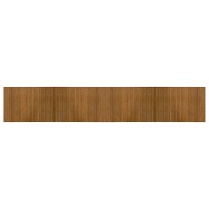 vidaXL Tapis rectangulaire marron 70x400 cm bambou