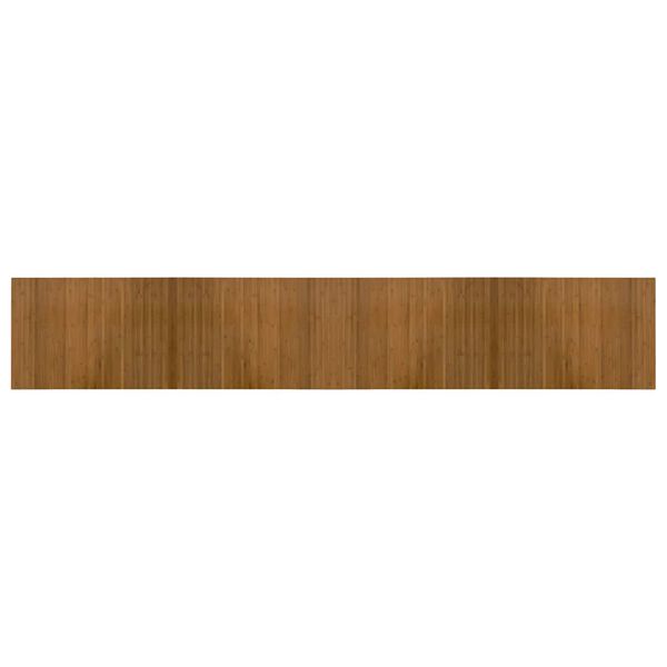 vidaXL Tapis rectangulaire marron 70x400 cm bambou