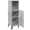 vidaXL Armoire de salle de bain gris béton 30x30x100 cm