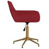 vidaXL Chaises pivotantes &agrave; manger lot de 2 Rouge bordeaux Velours