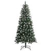 vidaXL Sapin de Noël artificiel avec support Vert 120 cm PVC