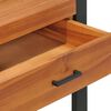 vidaXL Bureau avec 2 tiroirs 100x40x75 cm Bois de teck