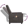 vidaXL Fauteuil électrique de massage Gris foncé Tissu